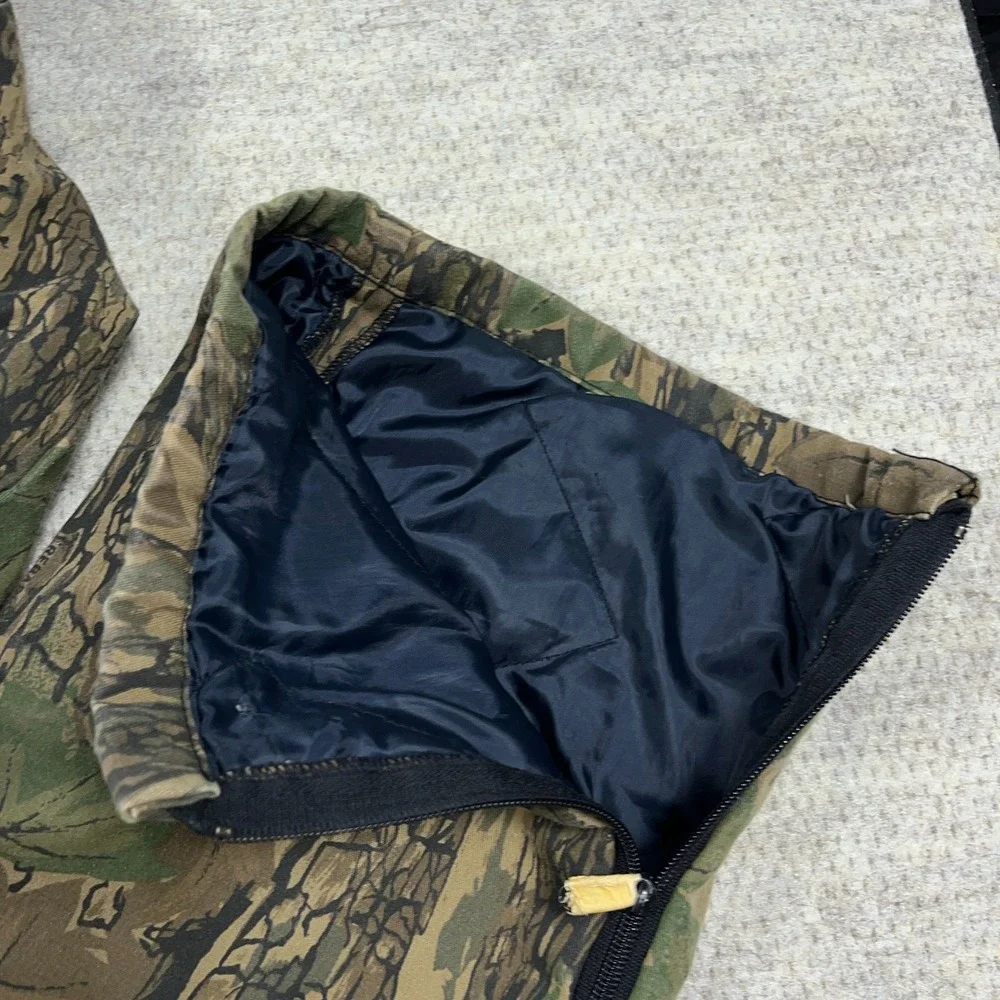 Vintage Realtree Trebark Camo Coveralls Bibs Men Large Hunting Outdoors USA‎ 90s